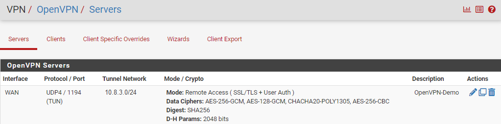 pfsense-openvpn-servers