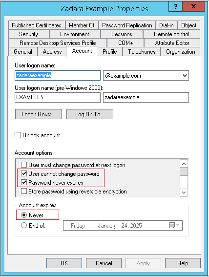 ldap-connection-user-permissions